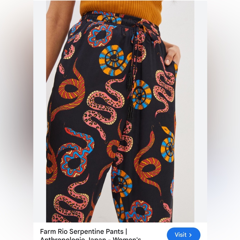 Farm Rio Serpent Pants
